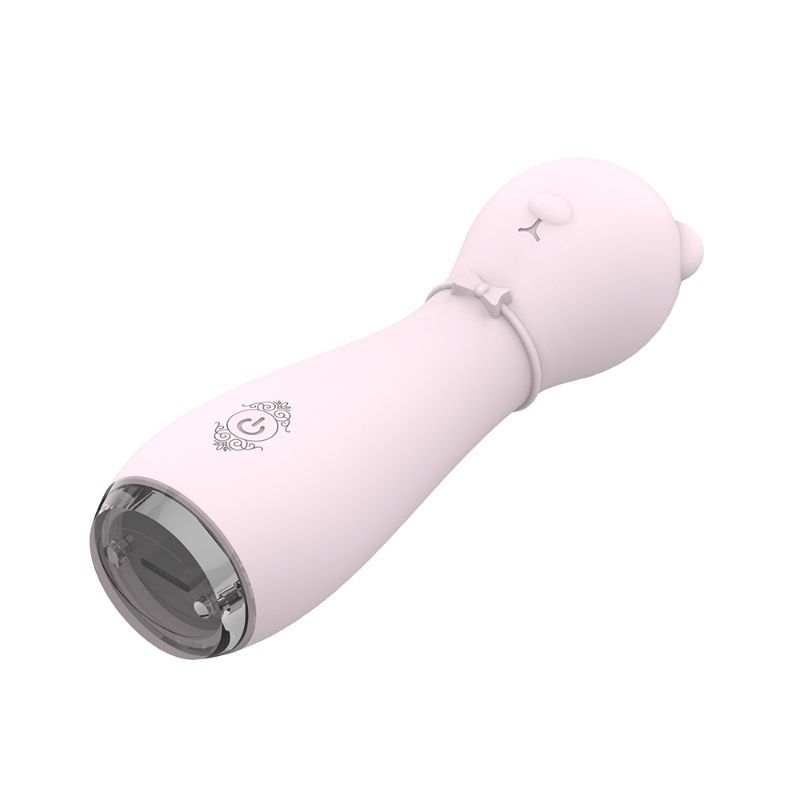Waterproof silicone massager designed in a cute bear shape, made of medical grade silicone and USB rechargeable.