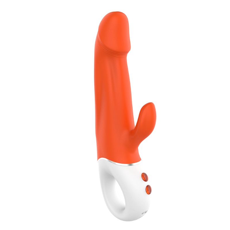 Wave Rabbit Orange, a waterproof vibrating rabbit toy, featuring 9 modes and IPX7 waterproof design.