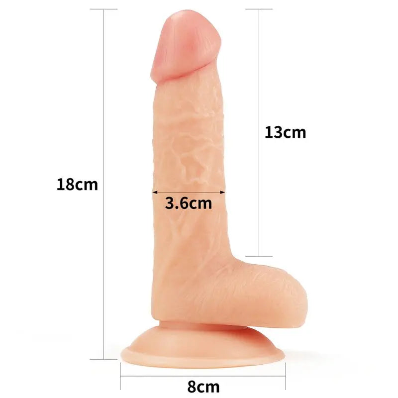 Easy Strap On Set 7.0in Lovetoy Discreet Intimate Essentials.