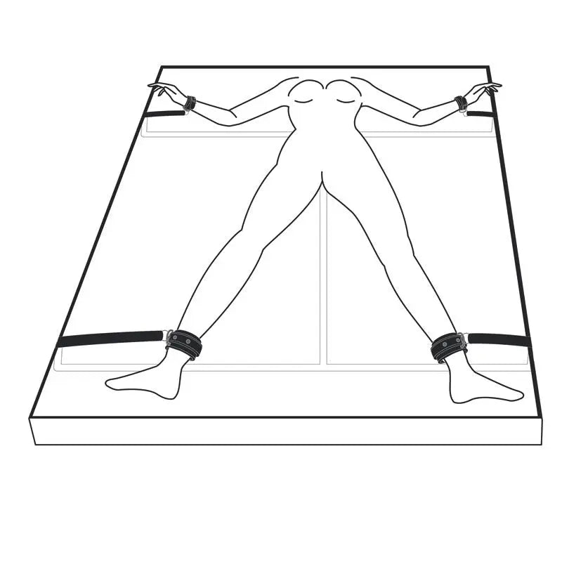 Under Mattress Restraint Set Fetish Collection Discreet Intimate Essentials.