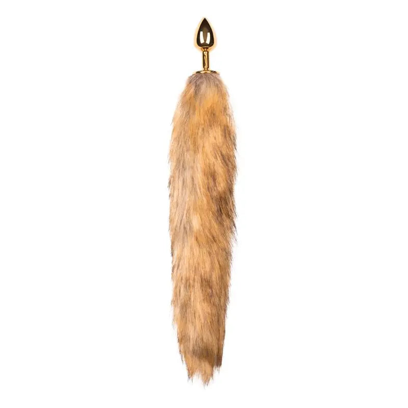 Fox Tail No. 1 - Gold Plug Fetish Collection Discreet Intimate Essentials.