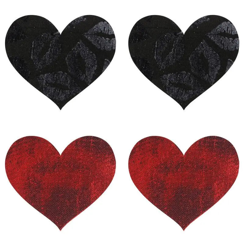 Stolen Kisses Hearts Pasties Peekaboo Pasties Discreet Intimate Essentials.