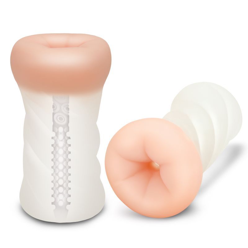 Zolo Masturbator Clear Backdoor, a realistic clear backdoor stroker with textured interior for added pleasure.