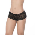 Lace Boyshort Black, a must-have intimate essential for her, crafted from soft stretch lace.