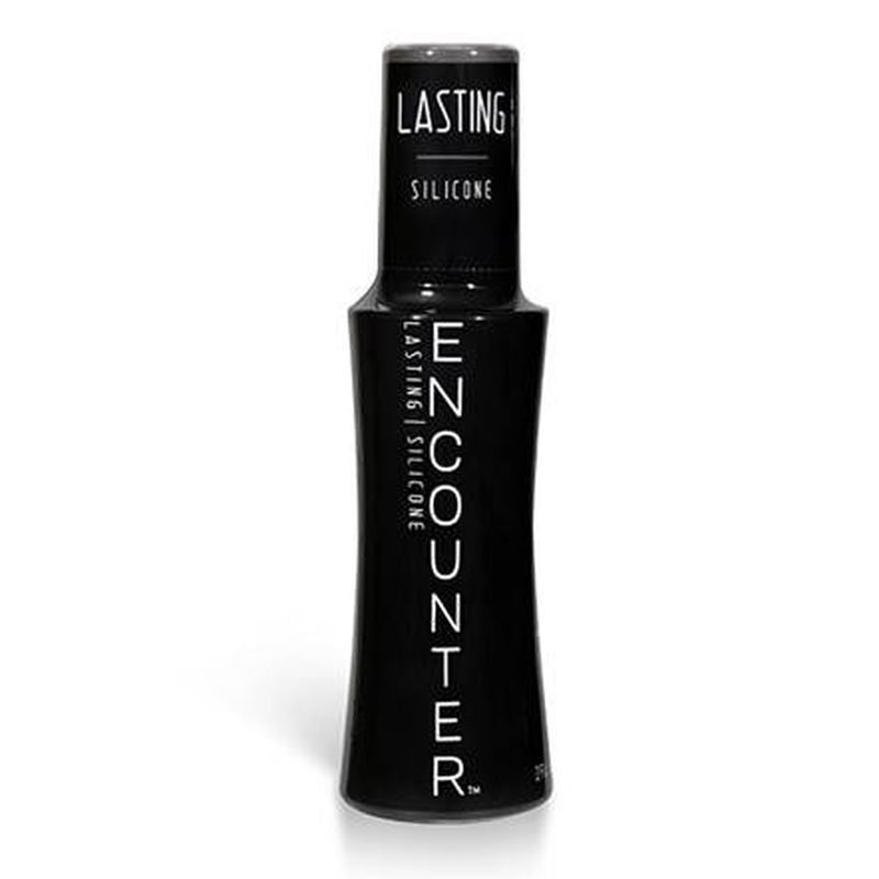 Lasting Encounter Silicone Lubricant 2oz bottle, a silicone lubricant for intimate pleasure, vegan and preservative free.