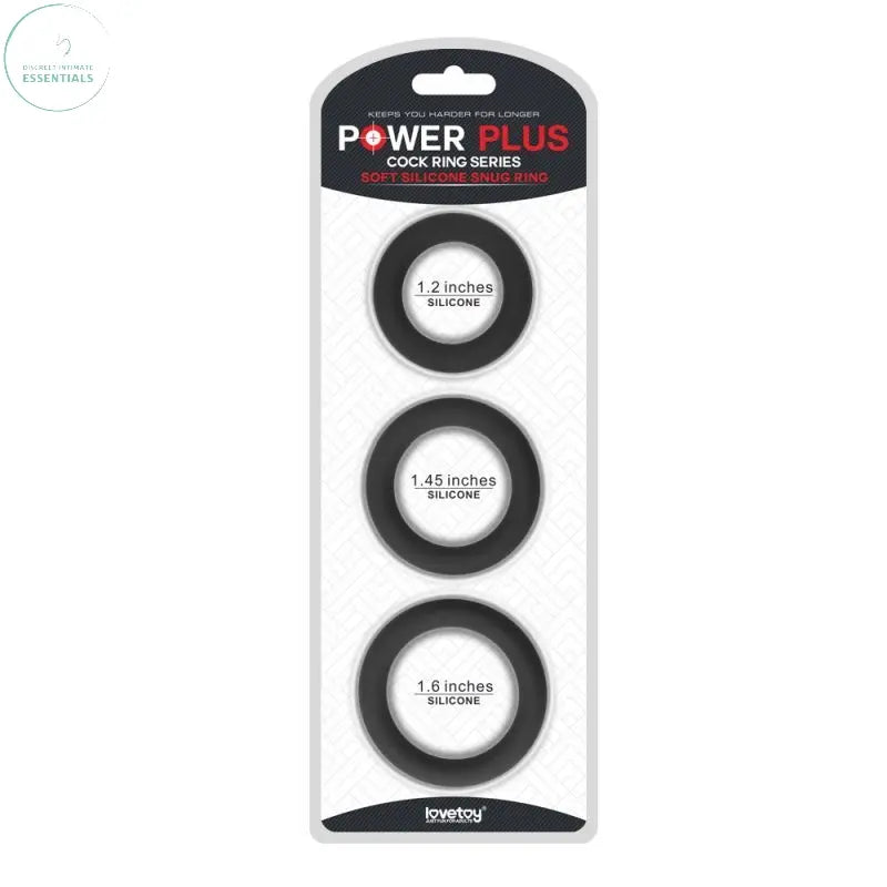 Affordable quality Silicone 3 Pc Cock Ring Set  from Lovetoy by Discreet Intimate Essentials with Discreet Delivery 