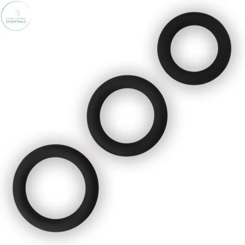Affordable quality Silicone 3 Pc Cock Ring Set  from Lovetoy by Discreet Intimate Essentials with Discreet Delivery 