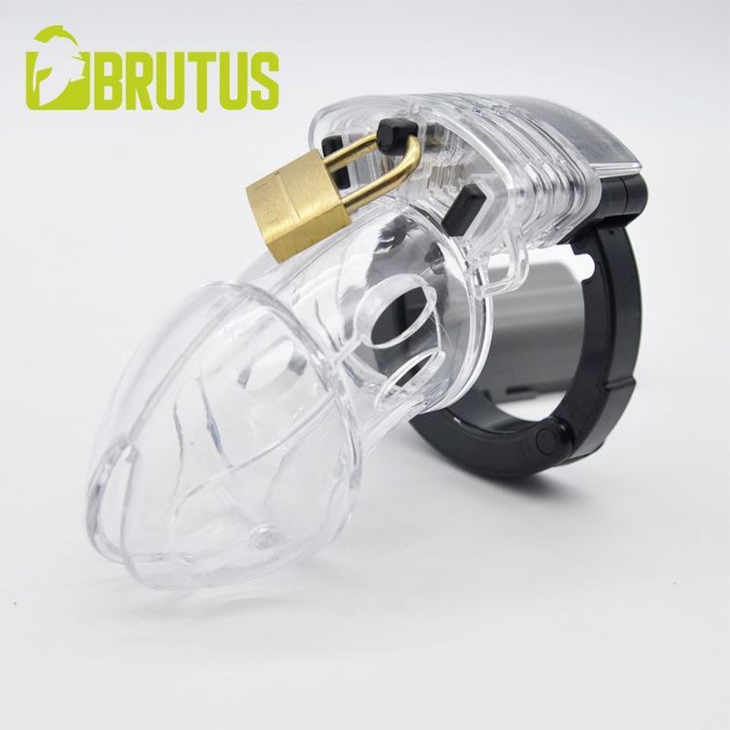 Brutus Alpha Chastity Cage, an adjustable male chastity cage designed for comfort and durability.