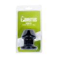 Brutus Gobbler Silicone Tunnel Plug S in packaging for intimate essentials and adult novelty store buyers.