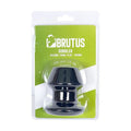 Brutus Gobbler Silicone Tunnel Plug M in packaging for anal play, perfect for intimate essentials.