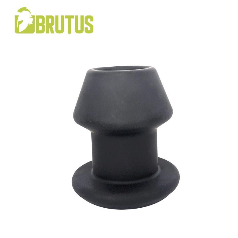 Brutus Gobbler Silicone Tunnel Plug M for enhanced anal play, designed for comfort and pleasure.