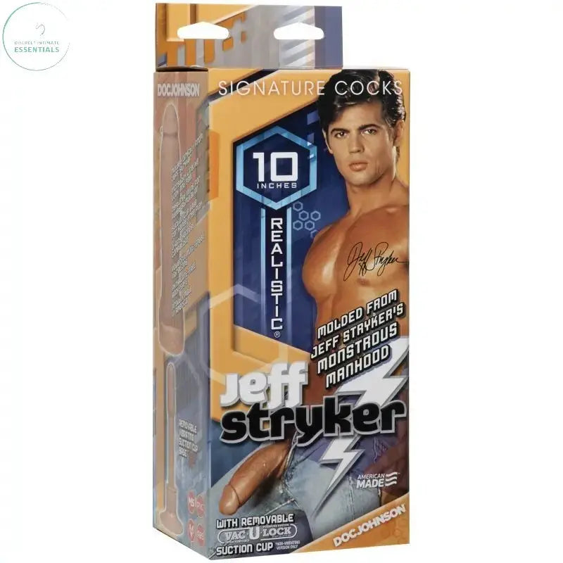 Jeff Stryker Realistic Cock Vanilla Signature Cocks Discreet Intimate Essentials.