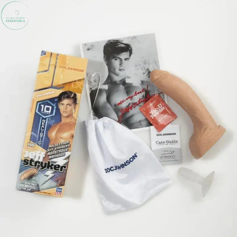 Jeff Stryker Realistic Cock Vanilla Signature Cocks Discreet Intimate Essentials.