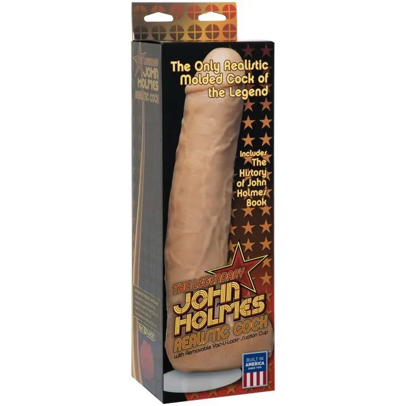 John Holmes Realistic Cock Vanilla Signature Cocks Discreet Intimate Essentials.