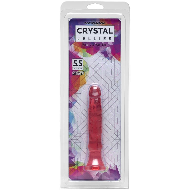 Anal Starter Pink beginner anal toy pink by Doc Johnson, 5.5 inch crystal jellies for comfortable anal enjoyment.