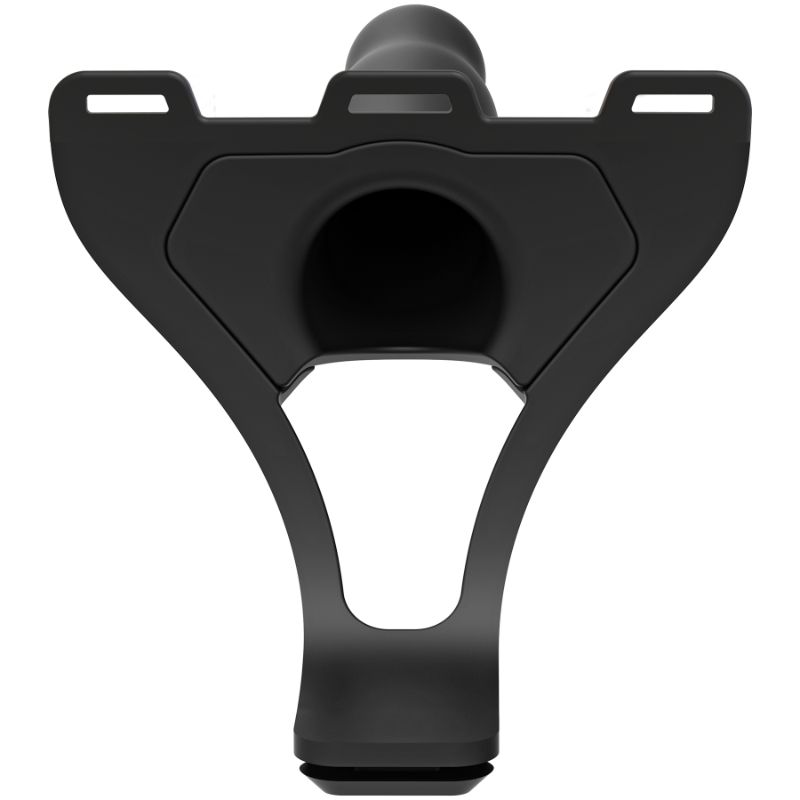 Be Daring 7in Bulbed Dong 2 Pc Hollow Silicone Strap-On Set harness detail for intimate play and comfort.
