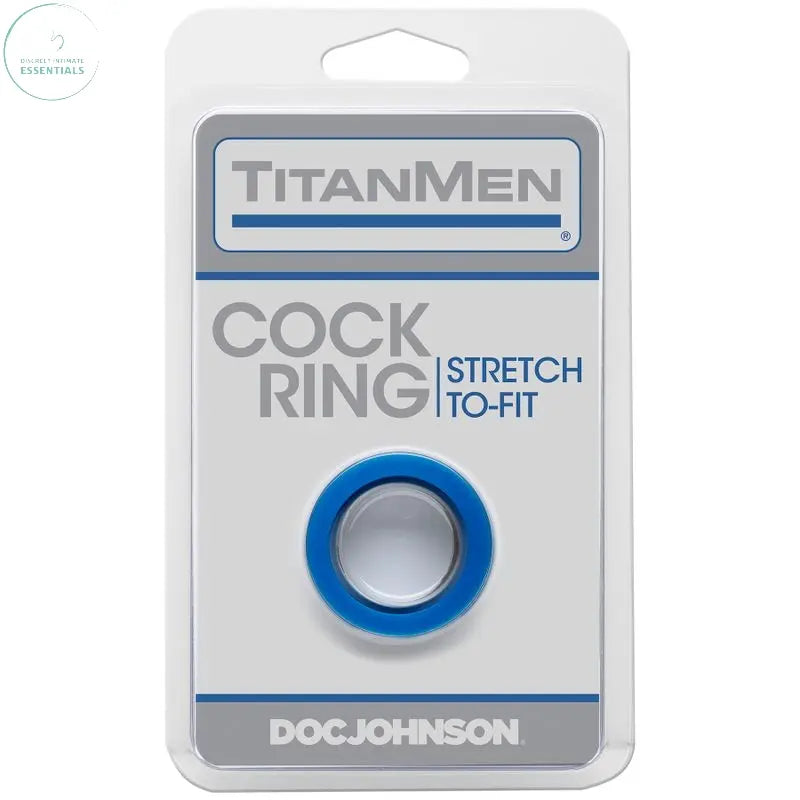 Affordable quality Cock Ring Blue  from TitanMen by Discreet Intimate Essentials with Discreet Delivery 