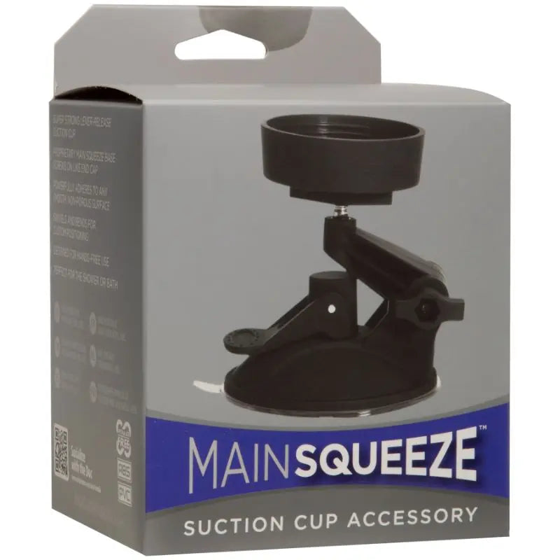 Suction Cup Accessory Black Main Squeeze Discreet Intimate Essentials.