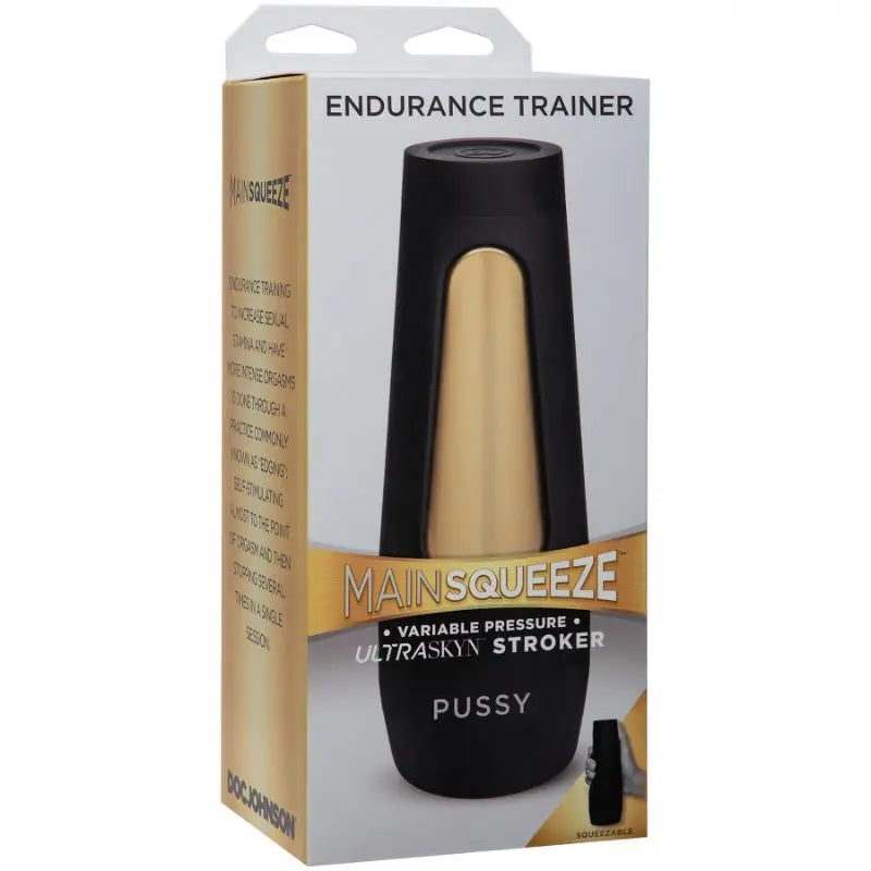 Endurance Trainer Ultraskyn Stroker Vanilla Main Squeeze Discreet Intimate Essentials.