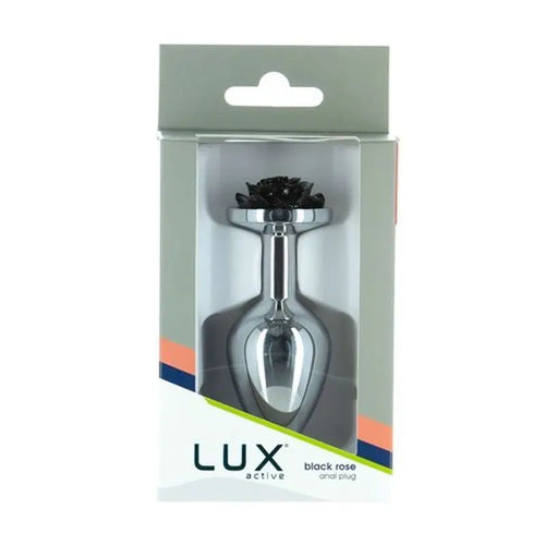 Black Rose 3in Metal Butt Plug LUX Active Discreet Intimate Essentials.