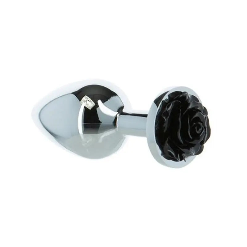 Black Rose 3in Metal Butt Plug LUX Active Discreet Intimate Essentials.