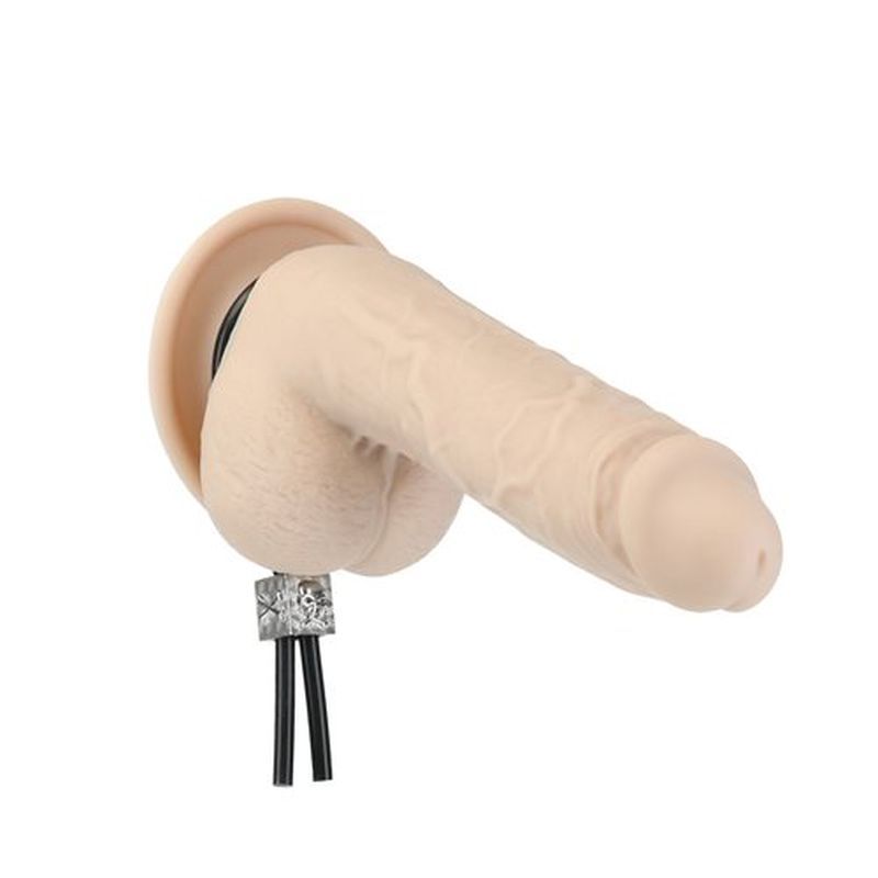 Tether Adjustable Cock Tie, realistic male masturbator with textured surface and vibrating feature.