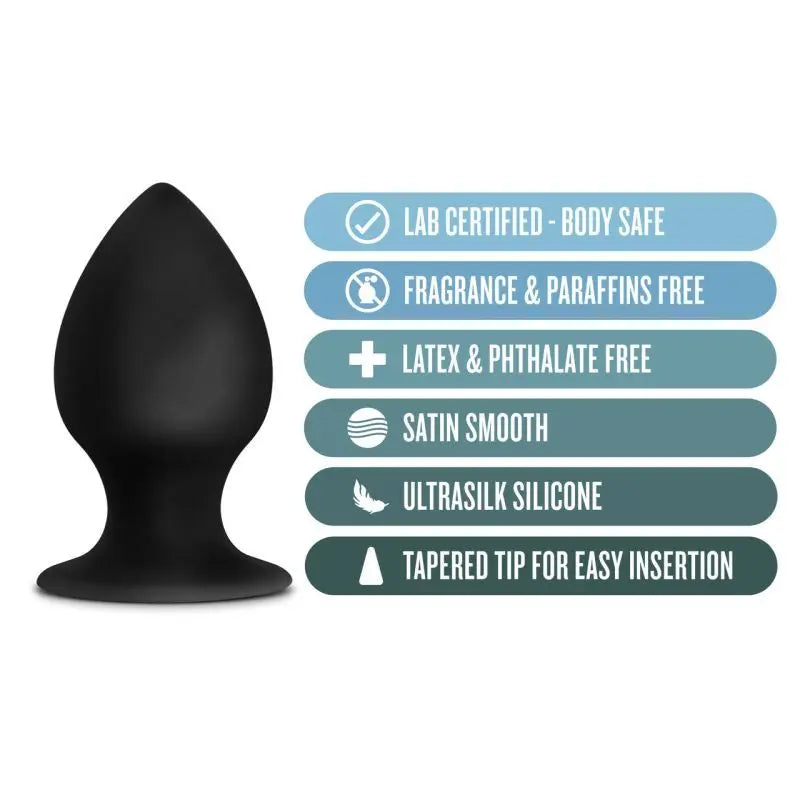 Anal Adventures Platinum Silicone Anal Stout Plug Medium Anal Adventures Discreet Intimate Essentials.