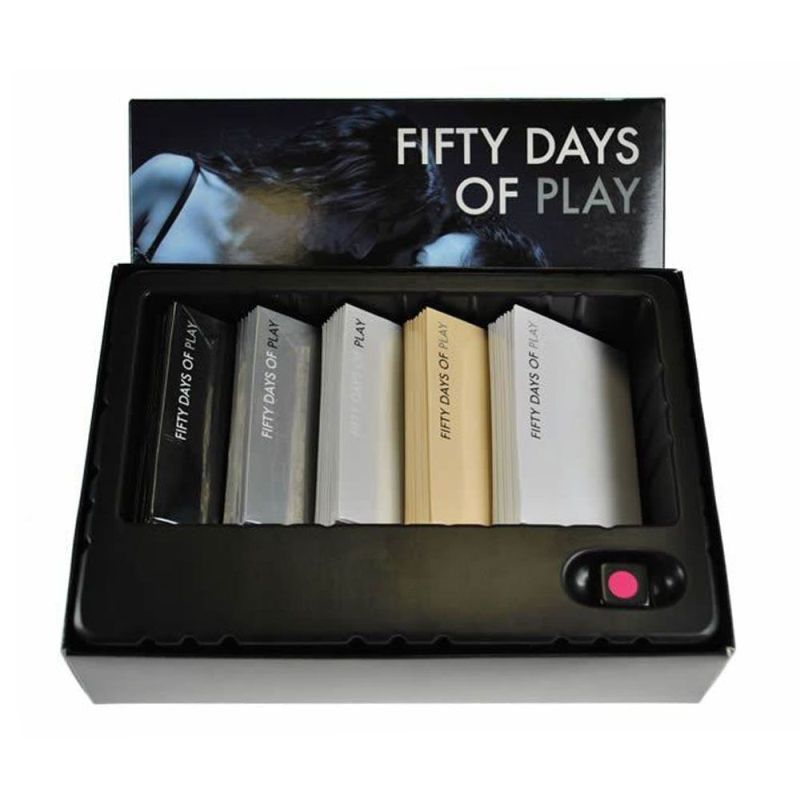 Fifty Days of Play bondage kink play game with secret envelopes for erotic surprises and stimulating scenarios.