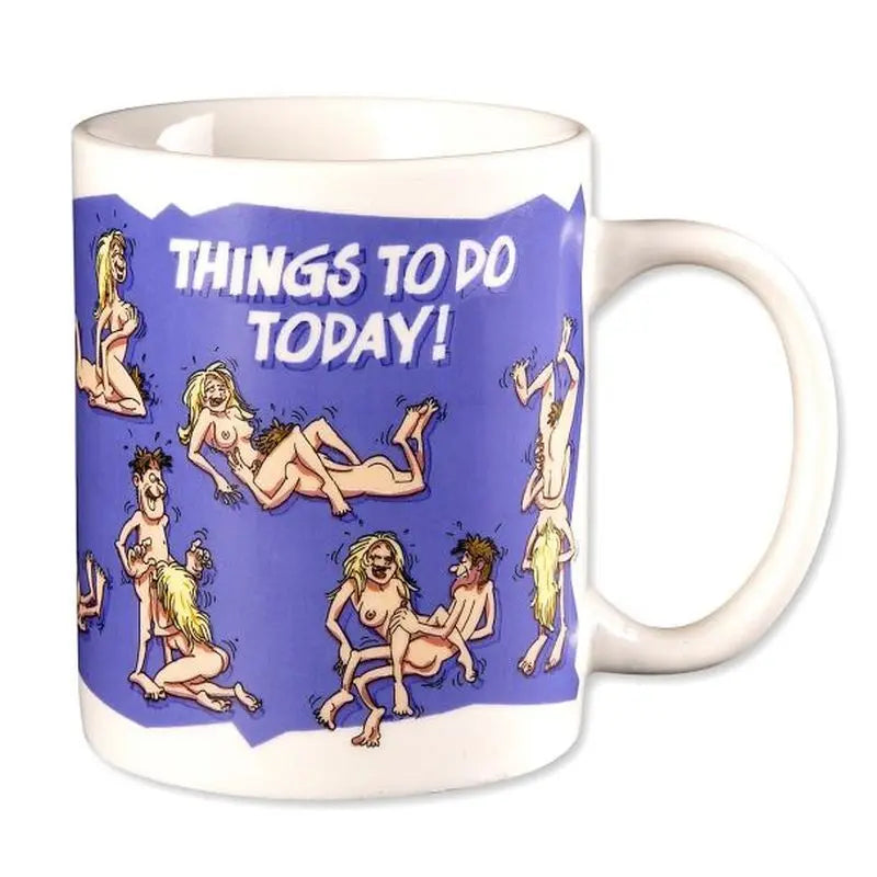 Things To Do Today Coffee Mug Novelty Discreet Intimate Essentials.