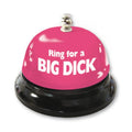 Ring for a Big Dick Table Bell in flashy pink color, a fun and playful adult novelty for intimate moments.