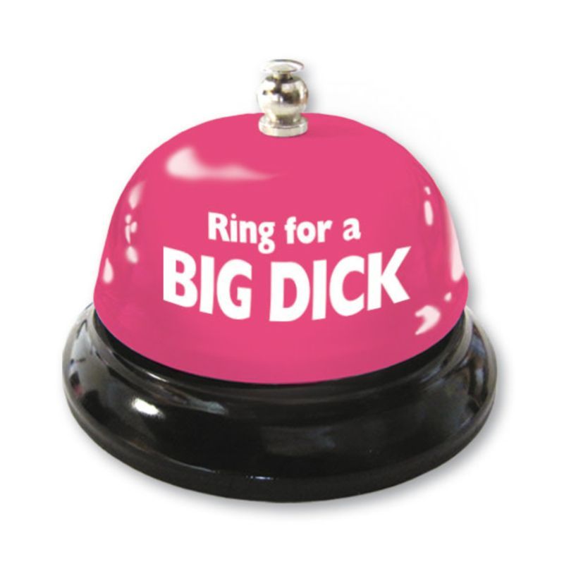 Ring for a Big Dick Table Bell in flashy pink color, a fun and playful adult novelty for intimate moments.