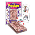 Pecker Playing Cards deck featuring 52 different hilarious illustrations, perfect for bachelorette parties and fun theme nights.