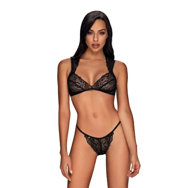 Elisetta 2 Pc Set Obsessive Discreet Intimate Essentials.