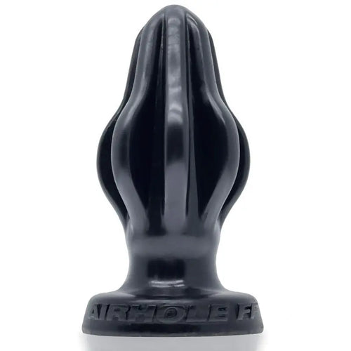 Airhole-2 Finned Buttplug Black OxBalls Discreet Intimate Essentials.