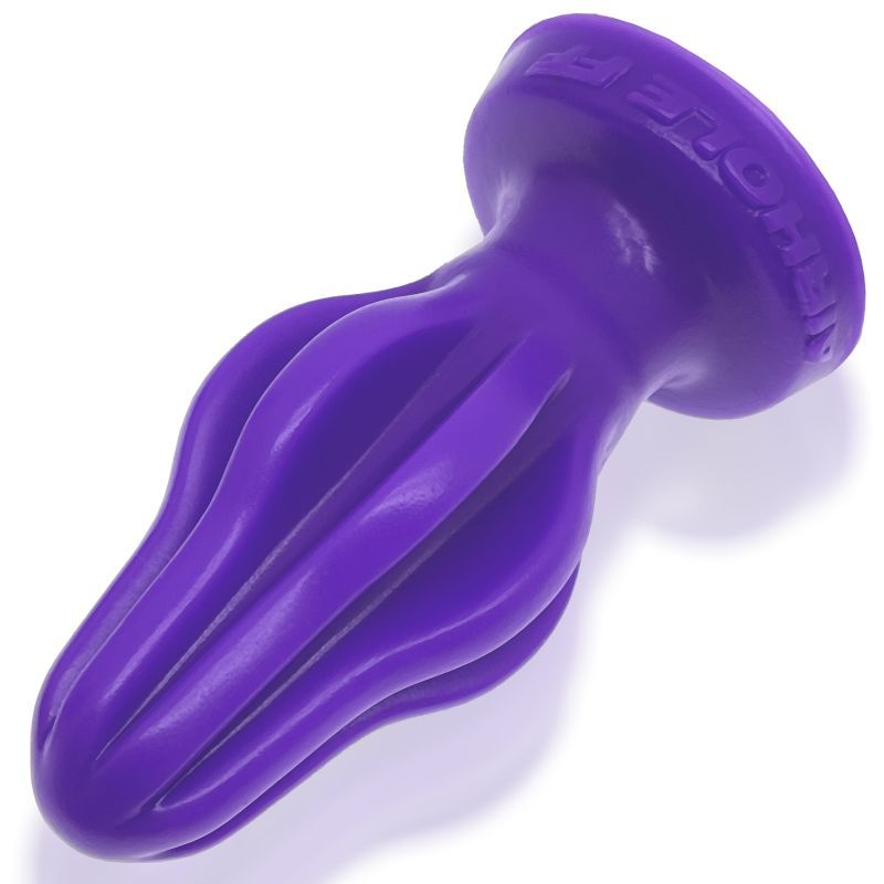 Airhole-2 finned buttplug in purple, designed for unique sensations and movement.