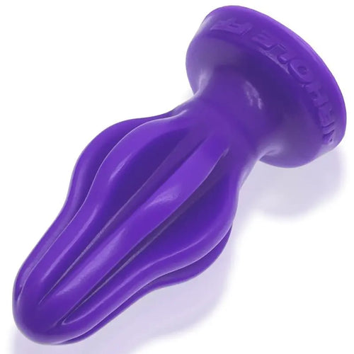 Airhole-2 Finned Buttplug Eggplant OxBalls Discreet Intimate Essentials.