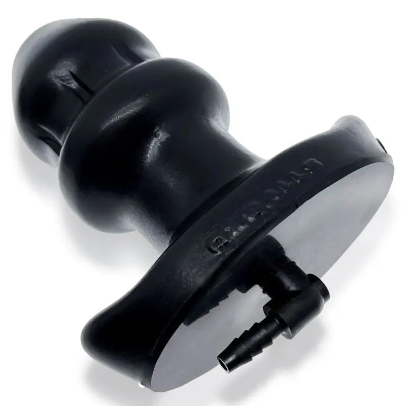 Drain O Flow Thru Buttplug Black OxBalls Discreet Intimate Essentials.