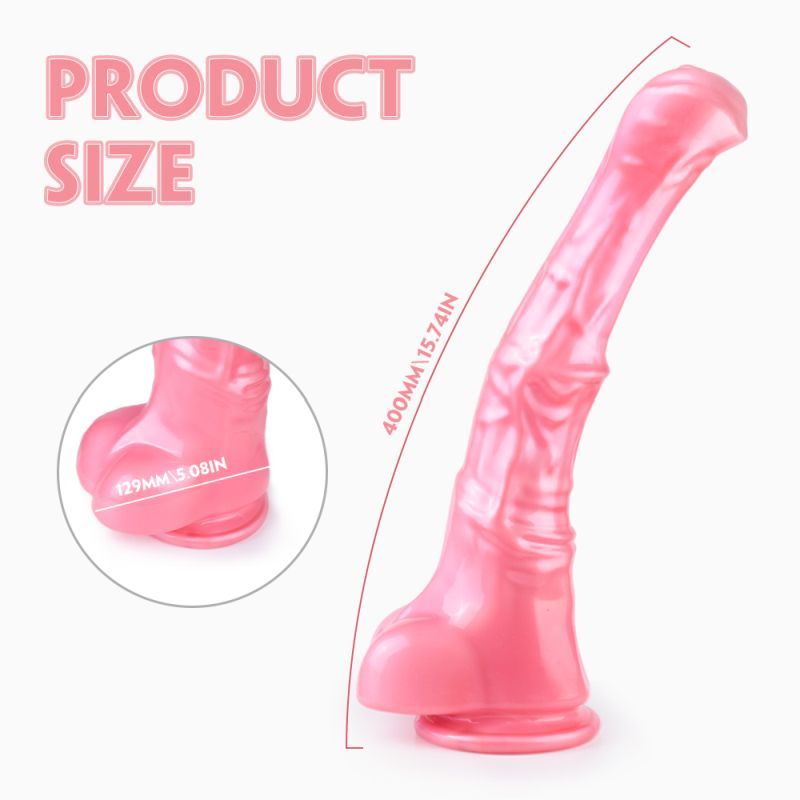 Duke Horse Dong w Balls Pink XXL S-Hande