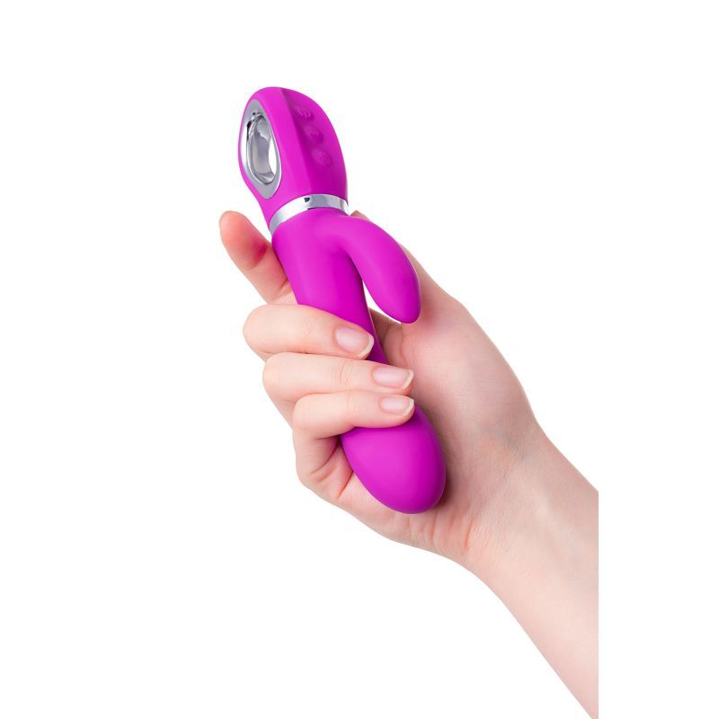 JOS Joly Clit Stimulating Vibrator, fuchsia color, 10 functions, silicone material, clitoral stimulating vibrator.