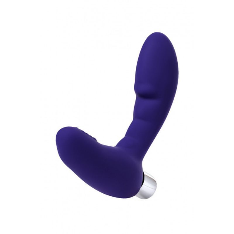 ToDo Bruman Vibrating Prostate Stim in violet color, made of silicone and ABS, features a removable vibro bullet.