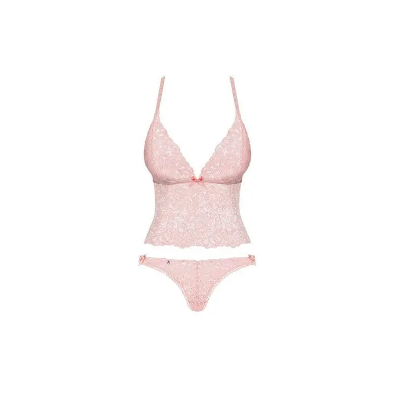 Delicanta Top and Panties Pink Obsessive Discreet Intimate Essentials.