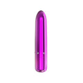 Pretty Point 4in purple luxury bullet vibrator with crystal accents for powerful vibrations.