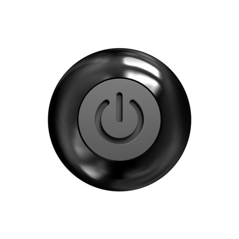 Pretty Point 4in Power Bullet Black showing a sleek black design with power button for deep vibrations.