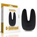 O Sensual Rapture Dual Motor Clit Massager Vibrator in sleek black packaging, perfect for intimate essentials for her.