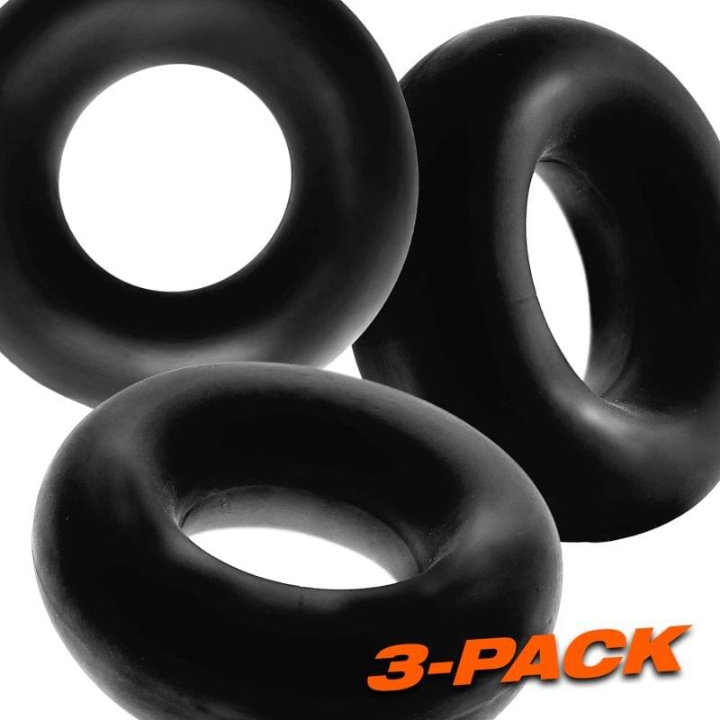 Fat Willy 3 Pc Jumbo Cockrings Black by OxBalls from Discreet Intimate Essentials for  Adult Toys, quality products at discount affordable prices.