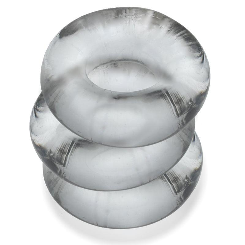 Fat Willy 3 Pc Jumbo Cockrings Clear by OxBalls from Discreet Intimate Essentials for  Adult Toys, quality products at discount affordable prices.
