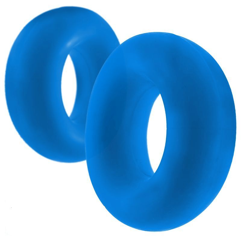Stiffy 2 Pc Bulge Cockrings for big play in teal ice, designed for maximum grip and comfort.