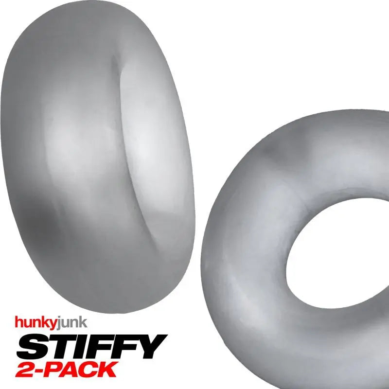 Stiffy 2 Pc Bulge Cockrings by HunkyJunk Ice Clear Ice Hunkyjunk Discreet Intimate Essentials.