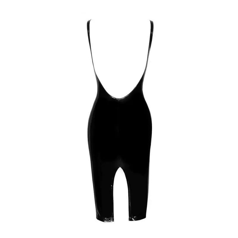 PVC Midi Dress w Front Zipper Noir Discreet Intimate Essentials.