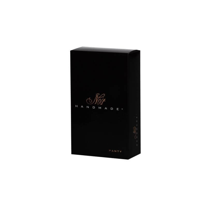 Power Wetlook Panty w Gold Clasp packaging box by Noir Handmade